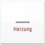 JUNG Tecla de emergência de aquecimento AS591HWW AS 500/A plus branco alpino AS591HWW (AS591HWW)