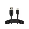 Cabo USB-A para USB-C 3 m preto