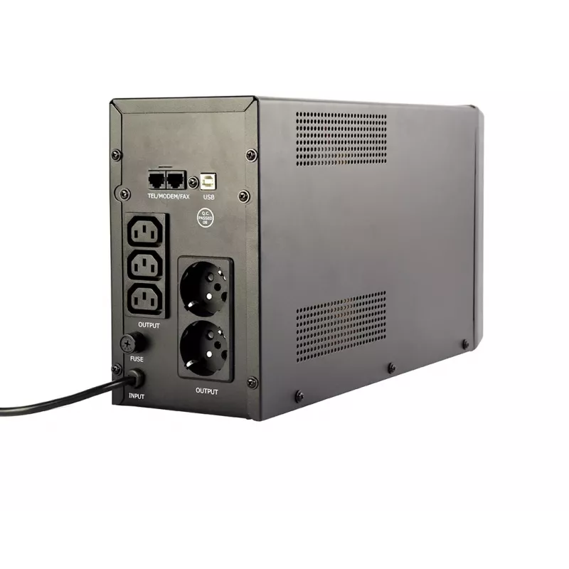 UPS (fonte de alimentação ininterrupta) Gembird EG-UPS-035 Line-Interactive 2 kVA 1200 W 5 saídas AC