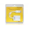 Adaptador de cabo de vídeo DeLOCK 61766 0,125m VGA DisplayPort branco