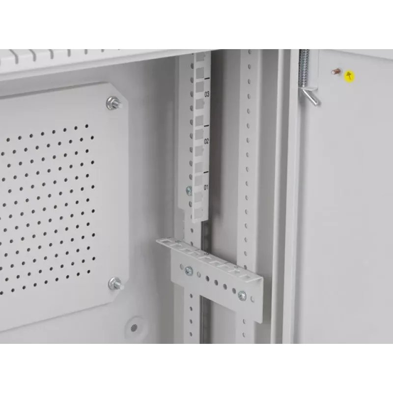 Armário rack 19 polegadas Lanberg 4U+3U 540x200mm, perfil baixo, montagem na parede, cinzento