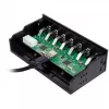 Hub USB 3.0 LogiLink, 7 portas 5,25 polegadas interno, com função de carregamento rápido - Hub - 6 x SuperSpeed USB 3.0 + 1 x SuperSpeed USB 3.0 (carregamento)
