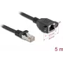Cabo de rede DeLOCK 90779 preto 5 m Cat6a S/FTP RJ-45