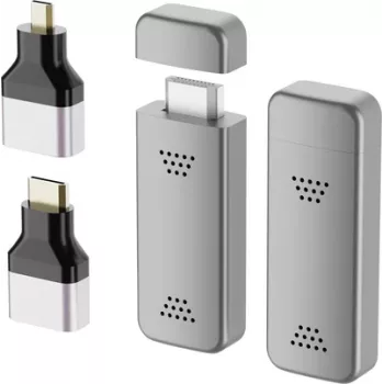 SpeaKa Professional Conjunto de transmissão HDMI sem fios 5 GHz 1920 x 1080 píxeis loop-through (30120-WSE01-1-01)
