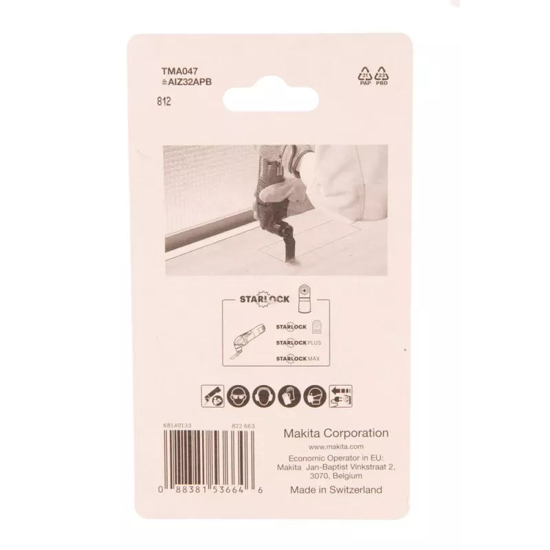Makita B-64814-5 (TMA047) lâminas de corte por imersão, 32 mm, Starlock, bimetálicas, 5 un.