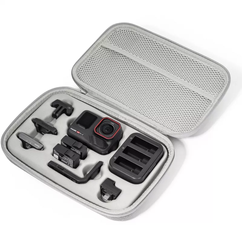 Bolsa para câmara Insta360 Ace Pro 2 cinzenta 255x175x70 mm