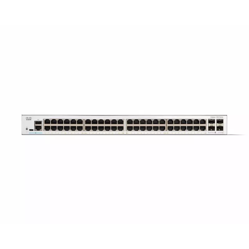 Switch gerido Cisco Catalyst 1200-48T-4G 48 portas GE 4x1GE SFP