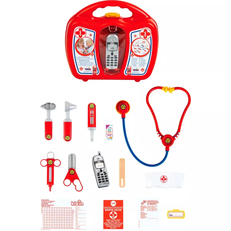 Mala de médico com telemóvel