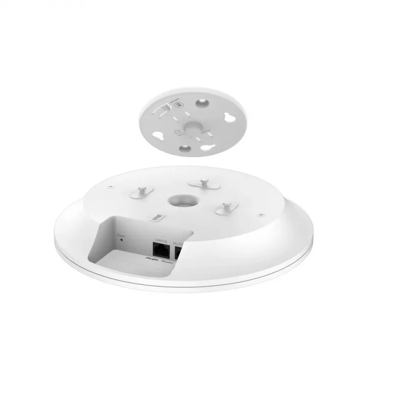 Ponto de acesso wireless RUIJIE RG-RAP2266 Wi‑Fi 6, dual-band 2,4/5 GHz, 2976 Mbit/s, 1x GbE, PoE, montagem em teto
