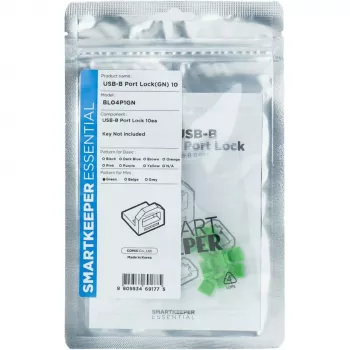 SmartKeeper BL04P1GN 10 x USB B-Port Bloqueadores de porta B sem chave mini verde SLSART-0105 SLSART0105 (SLSART-0105)