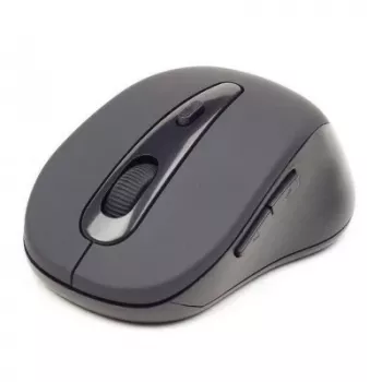 Rato ótico sem fios Bluetooth GEMBIRD MUSWB2 — para destros, 1600 DPI, 6 botões, preto/cinzento, pilhas AAA