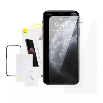 Proteção de ecrã em vidro temperado Baseus SGBL060302 para iPhone XS Max / 11 Pro Max 0,3 mm 2 unid.