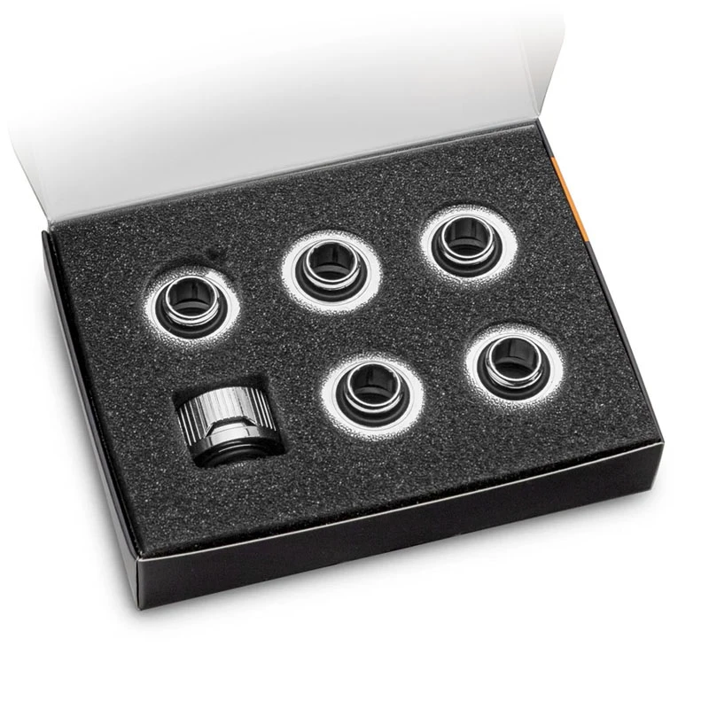 EK Water Blocks EK-Quantum Torque HDC 16 - Embalagem de 6, prateado