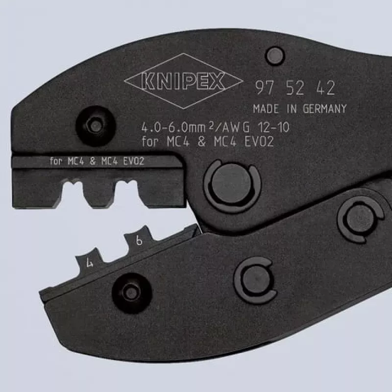 Alicate de cravar Knipex PreciForce 97 52 42 – para conectores solares MC4 EVO2