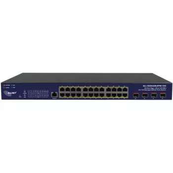 Switch de rede ALLNET ALL-SG8428v2FPM-10G — 24+4 portas, PoE, uplinks 10G
