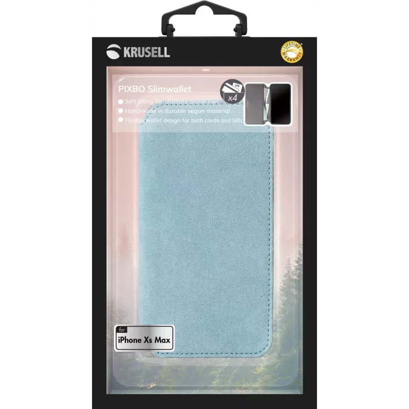 Capa tipo carteira Krusell Broby 4 Card SlimWallet iPhone XS Max