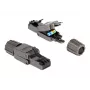 Cabo de rede DeLOCK ficha RJ45 Cat.8.1 STP sem ferramentas preto