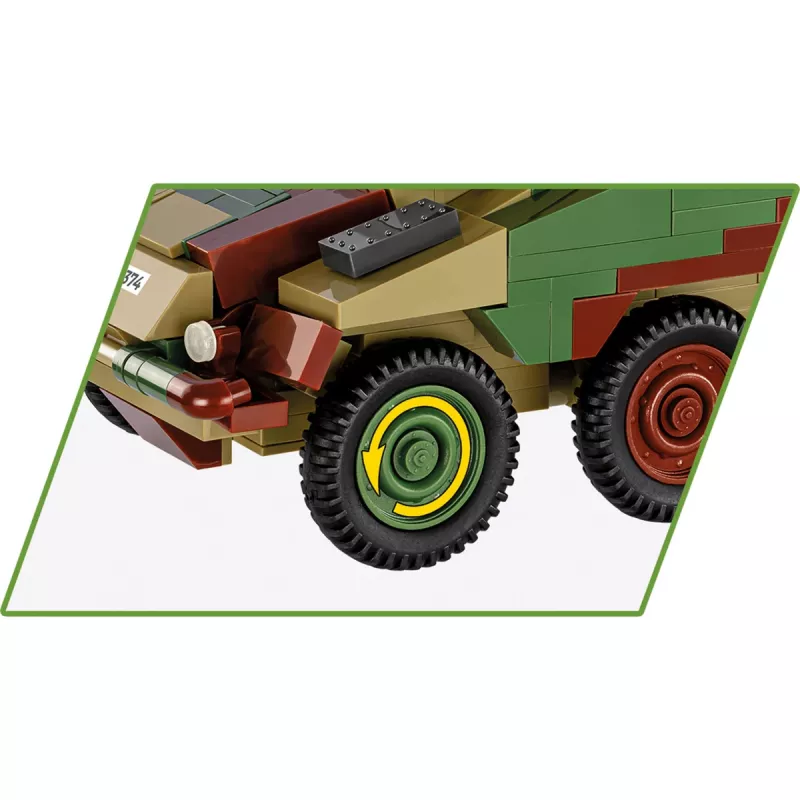 Cobi Historical Collection WWII Sd.Kfz 234/2 Puma veículo, multicolor