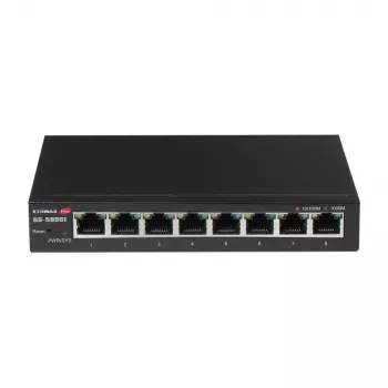 Switch de rede Edimax GS-5008E gerido Gigabit Ethernet (10/100/1000) preto
