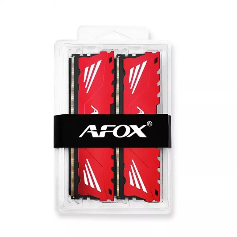 AFOX GAMING AFLD432PH1CAD kit de memória RAM DDR4 32 GB (2x16 GB) 3200 MHz CL16, XMP2, DIMM de 288 pinos, vermelho