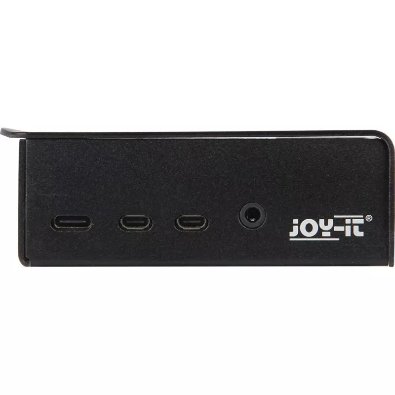 JOY-IT RPI CASE ALU06 - caixa para Raspberry Pi 4, alumínio, preto (RB-ALUCASEP4+06)