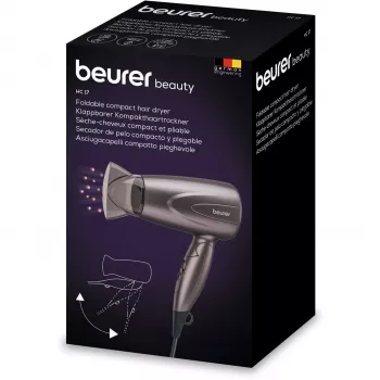 Secador de cabelo Beurer HC 17 secador de cabelo de viagem cinzento 1000W