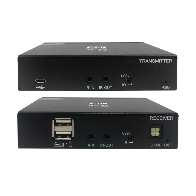 Eaton Tripp Lite Series Kit extensor USB-C para HDMI sobre Cat6 com suporte KVM, 4K 60Hz, 4:4:4, transmissor/receptor, USB, PoC, HDCP 2.2, até 70 m, TAA - Extensão para vídeo