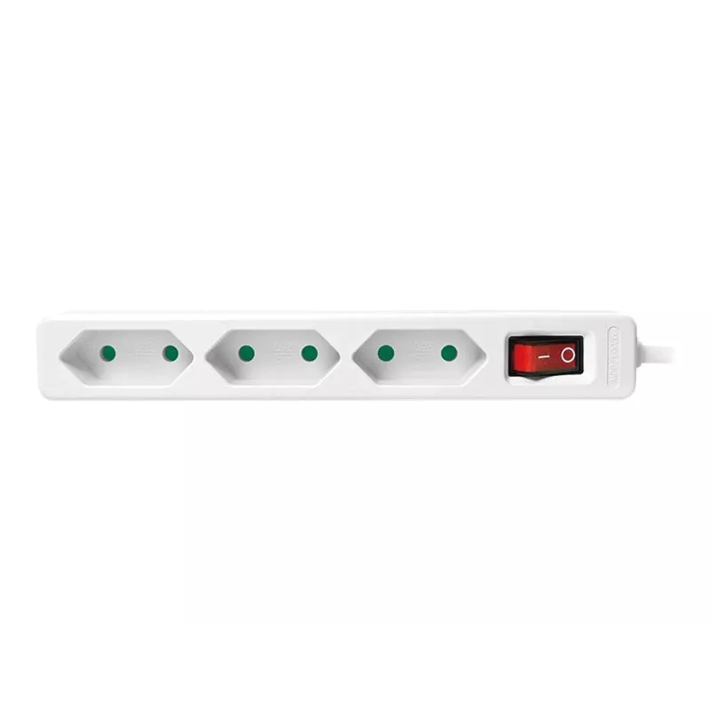 Extensão de energia LogiLink LPS230 1,5 m 3 tomadas AC interior branco