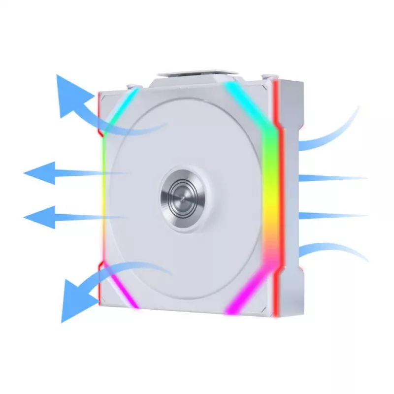 Lian Li UNI FAN SL Wireless 120 ARGB Reverse Blade branco pack de 3