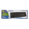 Teclado com fios ESPERANZA EK134 Full-Size 100% USB, preto, cabo de 1,45 m