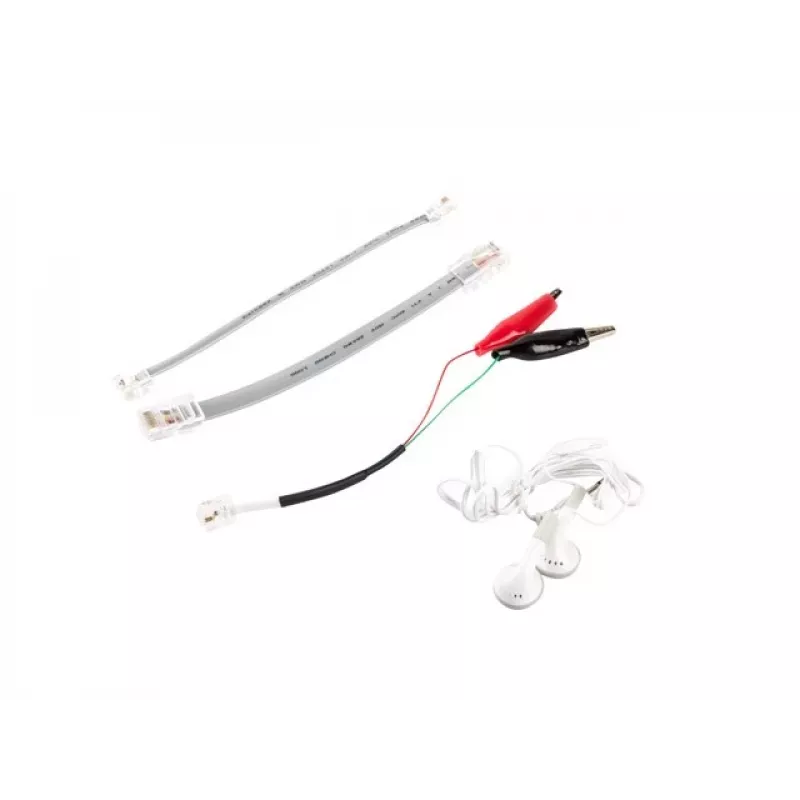 Testador de cabos de rede LANBERG NT-0501 — suporte RJ-11/RJ-12/RJ-45, comprimento máx. 250 m, bateria integrada, indicadores LED, preto