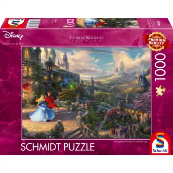 Puzzle Schmidt Spiele Thomas Kinkade Studios Disney Dreams Collections Bela Adormecida 1000 peças
