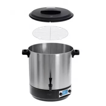 Máquina de conservas Adler AD 4496 28L 2600W aço inoxidável preto