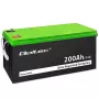 Bateria de gel Qoltec | 12V | 200Ah | GEL | 59,5 kg