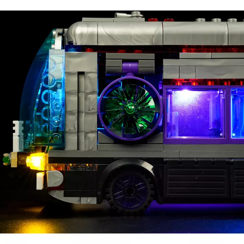 Cyberpunk Neoncity – Future Bus, brinquedo de construção