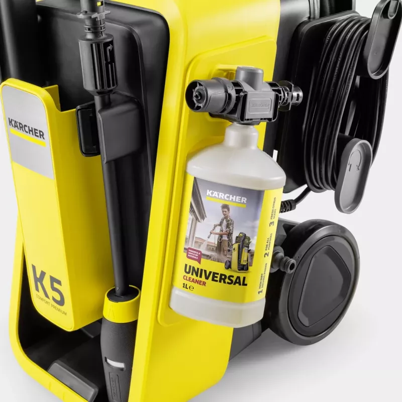 Lavadora de alta pressão Kärcher K 5 Comfort Premium Connect Home de pé 500 l/h 2100 W amarelo