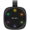 Coluna portátil 2.0 SVEN PS-155, preta, potência de saída 2x5 W (RMS), TWS, Bluetooth, FM, USB, bateria de lítio