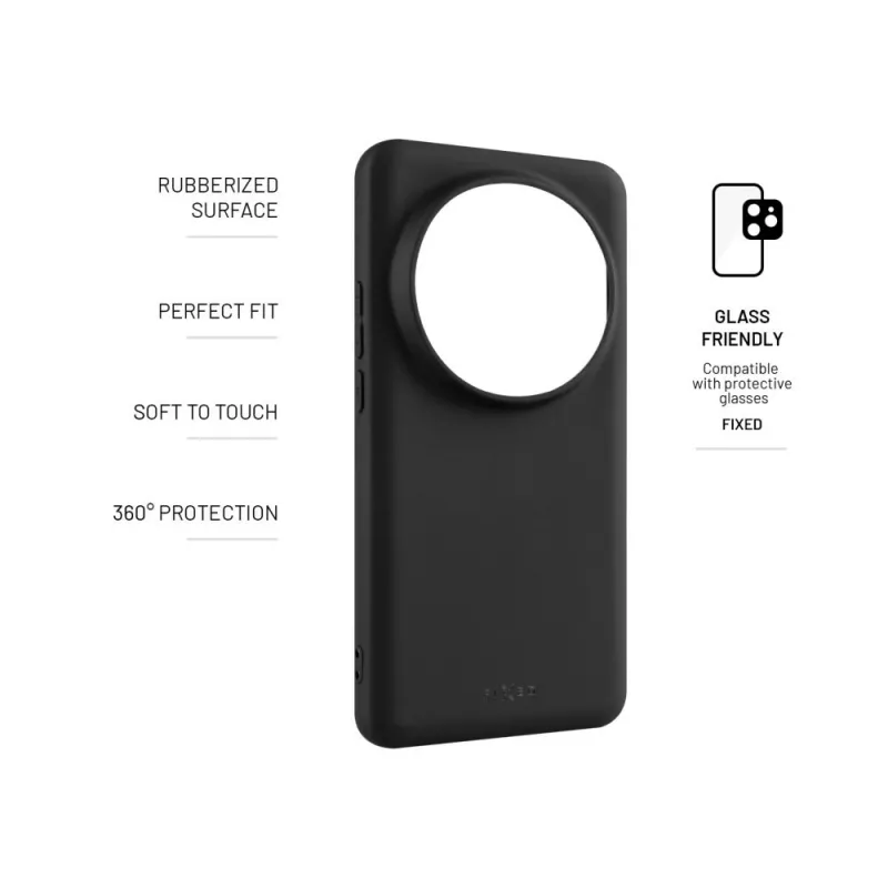 Fixed Story | Capa traseira | Xiaomi | 15 Ultra | borracha | preto