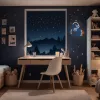 Luz néon decorativa MANTA SNL90MT Style Neon Lights — motivo astronauta em foguetão