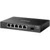 Switch de rede TP‑LINK SG2206MP L2 Gigabit Ethernet PoE 5 portas (5x Gigabit, 1x SFP, PoE+ 4 portas, orçamento 63W)