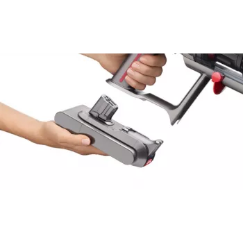 Aspirador vertical com bateria Dyson V12 Submarine 3-em-1 seco e húmido HEPA sem saco 0,35 L níquel, amarelo