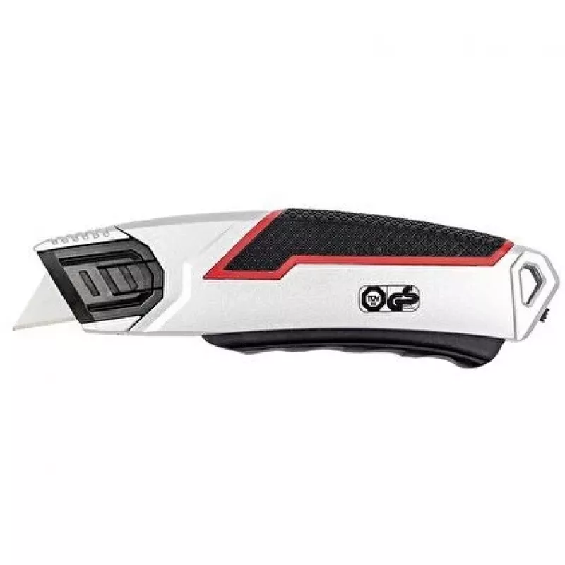 X-ato Wedo 78 837 preto vermelho prateado lâmina retrátil 60 mm largura 166 mm comprimento