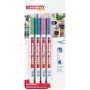 Marcador de giz Edding 4085/4W metallic ponta 1–2 mm, conjunto de 4 peças