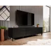 Móvel RTV Cama NOVA 186x40x48 preto mate