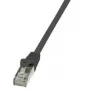 Logilink - Cabo de rede - RJ-45 (M) - RJ-45 (M) - 10 m - par entrançado com blindagem de folha, não blindado (F/UTP) - CAT 5e - preto (CP1093S)