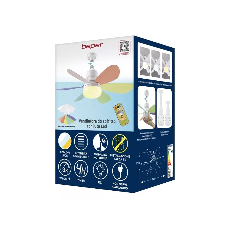 Ventilador Beper P206VEN610 3 velocidades 30W