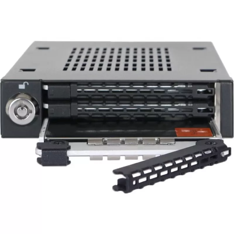 ICY DOCK - ToughArmor - MB993SK-B - 3x 2,5 SATA HDD e SSD em 1x baía de 3.5, moldura de troca rápida em metal maciço com fechadura de segurança