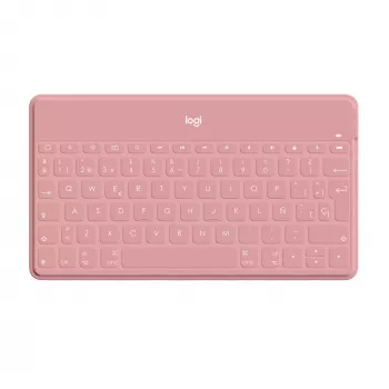 Logitech Keys-To-Go - teclado - Bluetooth - QWERTY - espanhol - Blush Pink - para Apple iPad/iPhone/TV