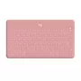 Logitech Keys-To-Go - teclado - Bluetooth - QWERTY - espanhol - Blush Pink - para Apple iPad/iPhone/TV