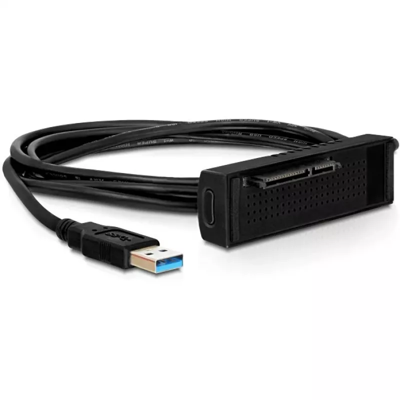 Estação de acoplamento Delock SATA HDD > USB3.0 - Controlador de armazenamento - 2.5 / 3.5 partilhado - SATA 6Gb/s - USB3.0 (61858)